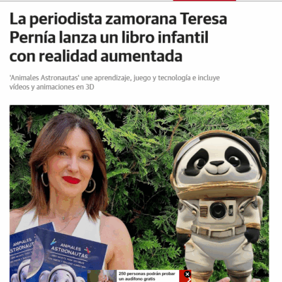 El Norte de Castilla: La periodista zamorana Teresa Pernía lanza un libro infantil con realidad aumentada