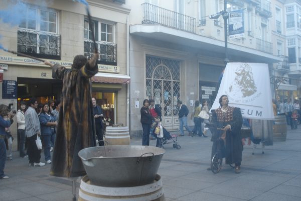 BODEGAS MUSEUM. Acción de Street Marketing. Performance: El último viaje de Colón.