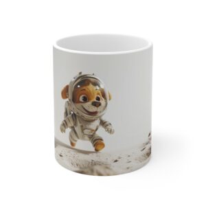 Taza con Realidad Aumentada – Perro Astronauta en 3D